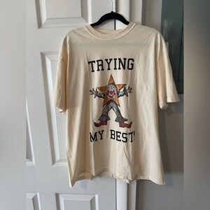 LALA Cream Graphic T-Shirt